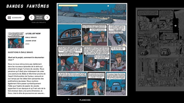 Mise en page et programmation d'un module de lecture de Bd numérique - Interface muséographie dans le cadre d'une exposition. En partenariat avec le festival Pulp à la Ferme du Buisson.